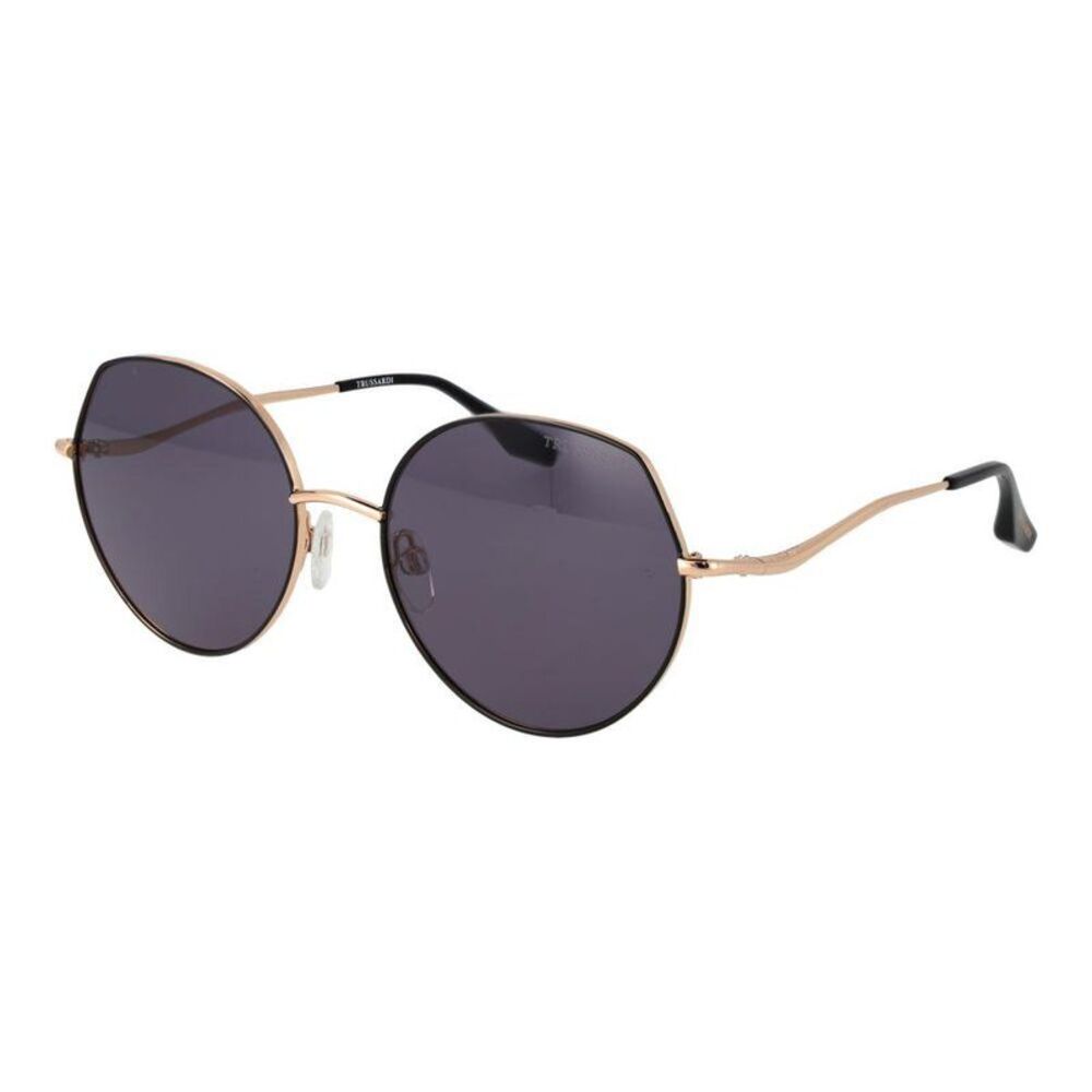 Trussardi Stylish Rectangular Metal Frame Sunglasses Women Black